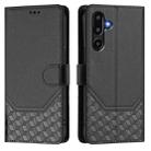 For Samsung Galaxy F16 5G / M16 5G Global Honeycomb Embossing RFID Leather Phone Case(Black) - 2