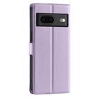 For Google Pixel 7 Voltage Ultra-thin Dot Leather Phone Case(Purple) - 3