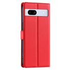 For Google Pixel 7a Voltage Ultra-thin Dot Leather Phone Case(Red) - 3