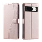 For Google Pixel 8 Voltage Ultra-thin Dot Leather Phone Case(Rose Gold) - 1