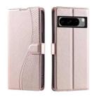 For Google Pixel 8 Pro Voltage Ultra-thin Dot Leather Phone Case(Rose Gold) - 1