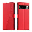 For Google Pixel 8 Pro Voltage Ultra-thin Dot Leather Phone Case(Red) - 1