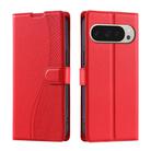 For Google Pixel 9 Pro XL Voltage Ultra-thin Dot Leather Phone Case(Red) - 1