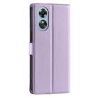 For OPPO A17 4G / A17K Global Voltage Ultra-thin Dot Leather Phone Case(Purple) - 3