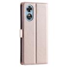 For OPPO A17 4G / A17K Global Voltage Ultra-thin Dot Leather Phone Case(Rose Gold) - 3