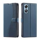 For OPPO A17 4G / A17K Global Voltage Ultra-thin Dot Leather Phone Case(Blue) - 1