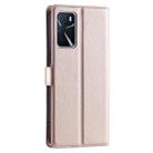 For OPPO A16 4G / A16S / A55 5G Voltage Ultra-thin Dot Leather Phone Case(Rose Gold) - 3