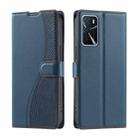 For OPPO A16 4G / A16S / A55 5G Voltage Ultra-thin Dot Leather Phone Case(Blue) - 1