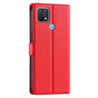 For OPPO A35 / A15 / A15S Voltage Ultra-thin Dot Leather Phone Case(Red) - 3