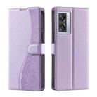 For OPPO A77 5G / A57e 4G Global Voltage Ultra-thin Dot Leather Phone Case(Purple) - 1