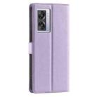 For OPPO A77 5G / A57e 4G Global Voltage Ultra-thin Dot Leather Phone Case(Purple) - 3