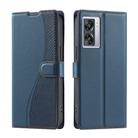 For OPPO A77 5G / A57e 4G Global Voltage Ultra-thin Dot Leather Phone Case(Blue) - 1