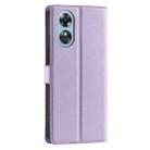 For OPPO A38 4G Global / A18 4G Voltage Ultra-thin Dot Leather Phone Case(Purple) - 3