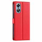 For OPPO A38 4G Global / A18 4G Voltage Ultra-thin Dot Leather Phone Case(Red) - 3