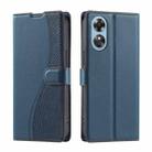 For OPPO A38 4G Global / A18 4G Voltage Ultra-thin Dot Leather Phone Case(Blue) - 1