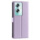 For OPPO A79 5G Global Voltage Ultra-thin Dot Leather Phone Case(Purple) - 3