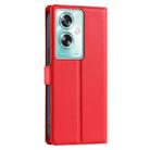 For OPPO A79 5G Global Voltage Ultra-thin Dot Leather Phone Case(Red) - 3