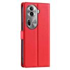 For OPPO Reno11 Pro Global Voltage Ultra-thin Dot Leather Phone Case(Red) - 3