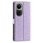 For OPPO Reno10 / Reno10 Pro Global Voltage Ultra-thin Dot Leather Phone Case(Purple) - 3