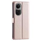 For OPPO Reno10 / Reno10 Pro Global Voltage Ultra-thin Dot Leather Phone Case(Rose Gold) - 3