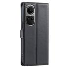 For OPPO Reno10 / Reno10 Pro Global Voltage Ultra-thin Dot Leather Phone Case(Black) - 3