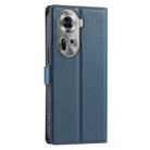 For OPPO Reno11 Global Voltage Ultra-thin Dot Leather Phone Case(Blue) - 3