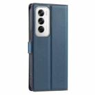 For OPPO Reno12 5G Global Voltage Ultra-thin Dot Leather Phone Case(Blue) - 3