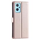 For OPPO A36 / A76 / A96 4G / K10 4G Voltage Ultra-thin Dot Leather Phone Case(Rose Gold) - 3