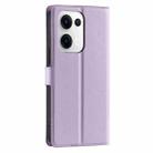 For OPPO Reno13 5G Voltage Ultra-thin Dot Leather Phone Case(Purple) - 3