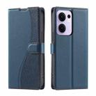 For OPPO Reno13 F 5G Global/ 4G India Voltage Ultra-thin Dot Leather Phone Case(Blue) - 1