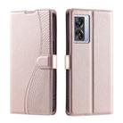 For Realme Narzo 50 5G Voltage Ultra-thin Dot Leather Phone Case(Rose Gold) - 1