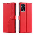 For Realme V11 5G Voltage Ultra-thin Dot Leather Phone Case(Red) - 1