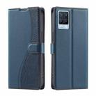 For Realme 8 4G / 8 Pro 4G Voltage Ultra-thin Dot Leather Phone Case(Blue) - 1