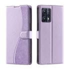 For Realme 9 4G / 9 Pro+ Voltage Ultra-thin Dot Leather Phone Case(Purple) - 1