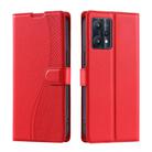 For Realme 9 4G / 9 Pro+ Voltage Ultra-thin Dot Leather Phone Case(Red) - 1