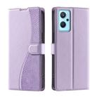 For Realme 9i 4G Voltage Ultra-thin Dot Leather Phone Case(Purple) - 1