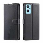 For Realme 9i 4G Voltage Ultra-thin Dot Leather Phone Case(Black) - 1