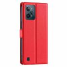 For Realme C31 4G Voltage Ultra-thin Dot Leather Phone Case(Red) - 3