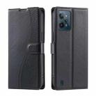 For Realme C31 4G Voltage Ultra-thin Dot Leather Phone Case(Black) - 1