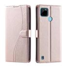 For Realme C21Y / C25Y Voltage Ultra-thin Dot Leather Phone Case(Rose Gold) - 1