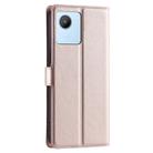 For Realme C30 4G / C30s Voltage Ultra-thin Dot Leather Phone Case(Rose Gold) - 3