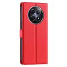 For Realme 12 5G Global Voltage Ultra-thin Dot Leather Phone Case(Red) - 3