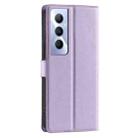 For Realme C65 4G Global Voltage Ultra-thin Dot Leather Phone Case(Purple) - 3