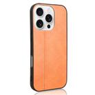 For iPhone 16 Pro Max Cow Pattern Sewing Back Cover Phone Case(Orange) - 3