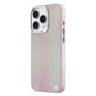 For iPhone 16 Pro Max TGVIS VIDA Series MagSafe Magnetic PU Leather Phone Case(White) - 1