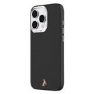 For iPhone 16 Pro Max TGVIS VIDA Series MagSafe Magnetic PU Leather Phone Case(Black) - 1