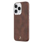 For iPhone 16 Pro Max TGVIS VIDA Series MagSafe Magnetic PU Leather Phone Case(Brown) - 1