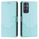 For Samsung Galaxy A24 4G Global Honeycomb Embossing RFID Leather Phone Case(Mint Green) - 2