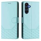 For Samsung Galaxy A26 Honeycomb Embossing RFID Leather Phone Case(Mint Green) - 2