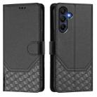 For Samsung Galaxy A26 Honeycomb Embossing RFID Leather Phone Case(Black) - 2